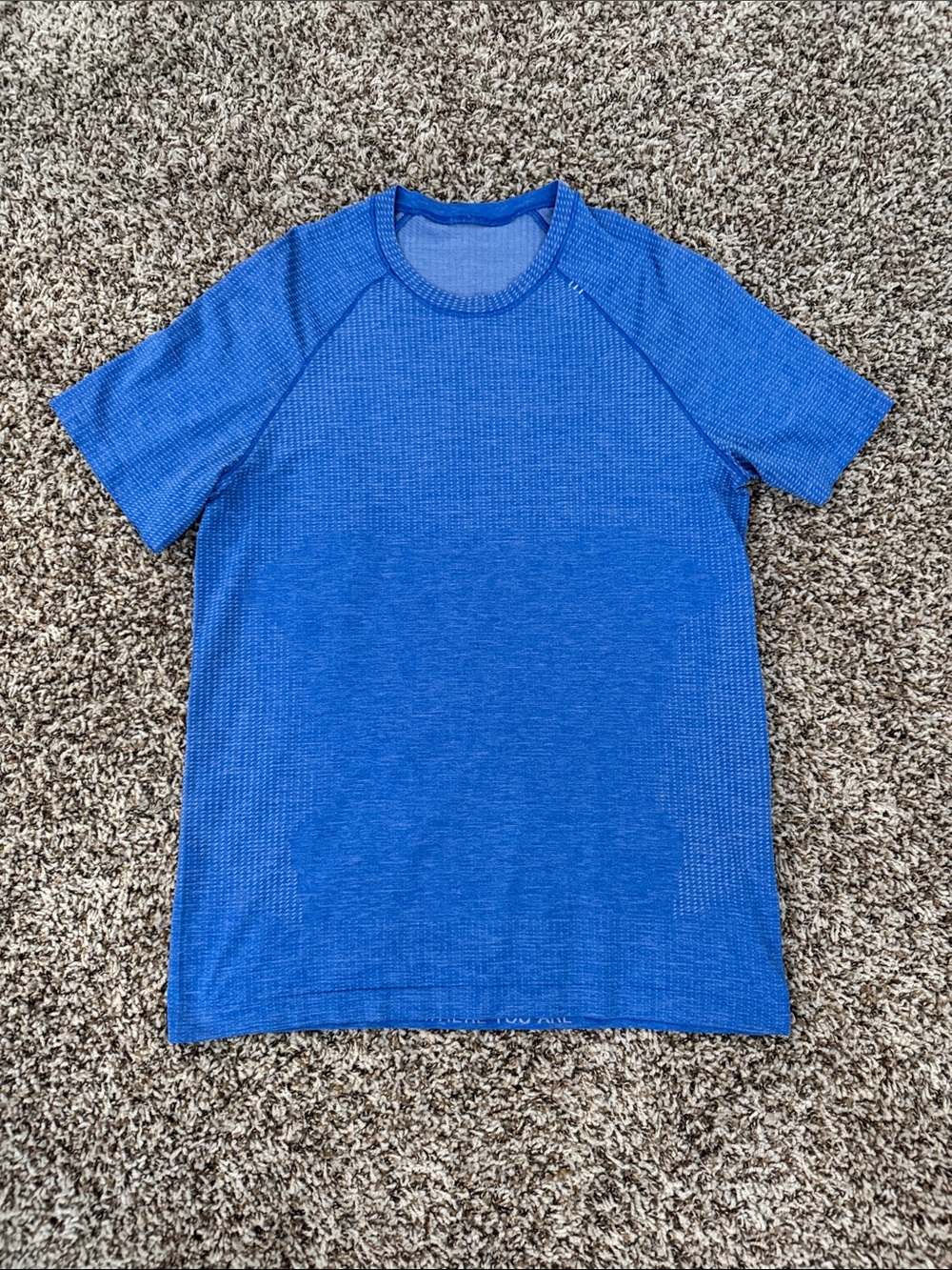lululemon athletica Men's Royal Blue Short-Sleeve Crew Tee
